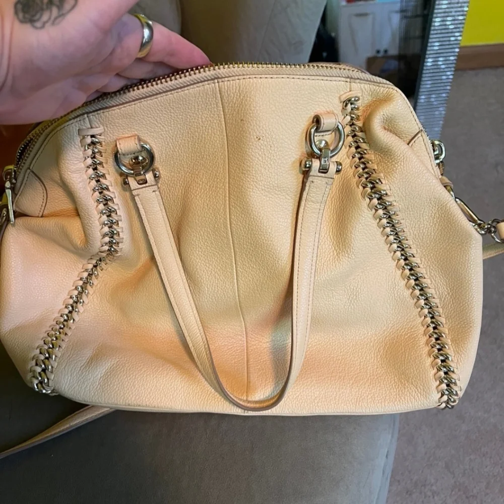 Coach Whiplash Leather Prairie Satchel Apricot - Picture 2 of 7